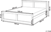 Bett mit Lattenrost Kiefernholz DAUPHIN 140 x 200 cm Hellbraun Bild 2