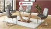 Vente-unique - BERLONA Stuhl StoffSamt Grau - B 58 cm x H 96 cm x L 53 cm Bild 2