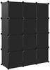 vidaXL Regalsystem mit 12 Würfeln Schwarz PP 340546 Bild 5