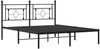 vidaXL Bettgestell mit Kopfteil Metall Schwarz 160x200 cm 374342 Bild 4