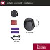 LED Akkuwandleuchte Kiora 2700K 80lm / 50lm 3,7V 0,6W / 0,7W dimmbar Schwarz Bild 5