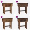 Konsolentisch, Beistelltisch, Konsole Gemischtes Altholz 80x35x80 cm Bild 4