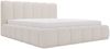 GRAINGOLD Cloud Bett 120x200, Polsterbett ohne Bettkasten, Bouclé-Stoff, mit Lattenrost, Beige Bild 2