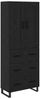 vidaXL Highboard Schwarz Eichen-Optik 69,5 x 34 x 180 cm Holzwerkstoff 3416175 Bild 2