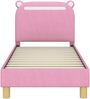 vidaXL Kinderbettgestell mit Kopfteil Rosa 70 x 140 cm Stoff 42011207 Bild 5