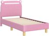 vidaXL Kinderbettgestell mit Kopfteil Rosa 70 x 140 cm Stoff 42011207 Bild 4