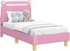 vidaXL Kinderbettgestell mit Kopfteil Rosa 70 x 140 cm Stoff 42011207 Bild 2