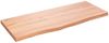 vidaXL Tischplatte Hellbraun 100x40x(2-4)cm Massivholz Eiche Behandelt 3156363 Bild 2