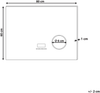 LED-Badezimmer-Spiegel MONTARON 80 cm 60 cm Silber Bild 2