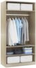 vidaXL '800228' Kleiderschrank, Spanplatte, Sonoma-Eiche, 100 × 50 × 200 cm Bild 4