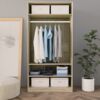 vidaXL '800228' Kleiderschrank, Spanplatte, Sonoma-Eiche, 100 × 50 × 200 cm Bild 3