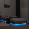 vidaXL Bettgestell mit LED Grau Sonoma-Eiche 90x200 cm 839516 Bild 5