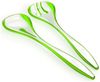 Farbauswahl Genius Salatbesteck Salat Besteck Salatlöffel Salatzange Salatgabel Weiß-Kiwi Bild 1