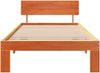 vidaXL Bettrahmen Wachsbraun 90 x 200 cm Massives Kiefernholz 872670 Bild 3