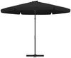 vidaXL Sonnenschirm mit Stahl-Mast 300 cm Schwarz 47318 Bild 4