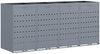 vidaXL Wagenmüllbehälter für 4 Behälter Hellgrau 272 x 77,5 x 121,5 cm 3394750 Bild 2