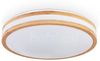 hofstein Deckenleuchte dimmbare Deckenlampe a. Metall/Holz/Kunststoff in Weiß/Natur (39 cm), LED wechselbar, 3000-6000 Kelvin, LED 2500 Lumen, 3000-6000 Kelvin, dimmbar mit Fernbedienung Bild 4