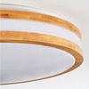 hofstein Deckenleuchte dimmbare Deckenlampe a. Metall/Holz/Kunststoff in Weiß/Natur (39 cm), LED wechselbar, 3000-6000 Kelvin, LED 2500 Lumen, 3000-6000 Kelvin, dimmbar mit Fernbedienung Bild 3