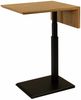 Beistelltisch höhenverstellbar Codi 55x57x47 Furnier Schwarz/Wildeiche Bild 2