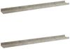 vidaXL Wandregale 2 Stk. Betongrau 80x9x3 cm 326701 Bild 2