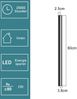 ZMH 2ER Wandlampe led Wandleuchte innen - Modern 60CM 21W Flur Up Down Warmweiß Flurlampe Wohnzimmerlampe Schwarze Bettlampe Wandbeleuchtung für Treppenhaus Wohnzimmer Kinderzimmer Schlafzimmer Bild 3