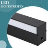 ZMH 2ER Wandlampe led Wandleuchte innen - Modern 60CM 21W Flur Up Down Warmweiß Flurlampe Wohnzimmerlampe Schwarze Bettlampe Wandbeleuchtung für Treppenhaus Wohnzimmer Kinderzimmer Schlafzimmer Bild 4