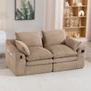 2-Sitzer Sofa B 191 x T 94 x H 85 cm aus Cord in Khaki Bild 4