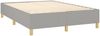 vidaXL Boxspringbett mit Matratze & LED Hellgrau 140x200 cm Stoff 3135597 Bild 5
