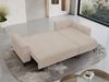 Ecksofa Wohnzimmer aus Cordstoff mit Schlaffunktion - HUGO-lin - Beige Velours Bild 4