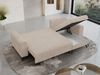 Ecksofa Wohnzimmer aus Cordstoff mit Schlaffunktion - HUGO-lin - Beige Velours Bild 5