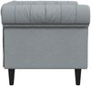 vidaXL Chesterfield-Sessel Hellgrau Stoff 372538 Bild 5
