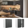 Hängeschrank R-Line Anthrazit Landhaus 60 cm Vicco Bild 2