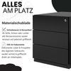 BISLEY Note Rollcontainer mit 3 Schüben aus Metall abschließbar in weiß - Bürocontainer mit Schloss für DIN A4 Dokumente, Kleinteile & Büromaterial, Container für Büro & Homeoffice auf Rollen, NWA59M7SSS-696 Bild 4