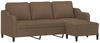 vidaXL 3-Sitzer-Sofa mit Hocker Braun 180 cm Stoff 3201138 Bild 3