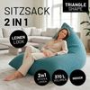Lumaland 'Interior Line' Sitzsack, Dreieckig, Aqua, 150 x 100 x 100 cm, 370 l Bild 5