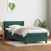 vidaXL Boxspringbett mit Matratze Dunkelgrün 80x220 cm Samt 3318390 Bild 3