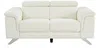Vente-unique - BREYT Sofa Leder Weiß - B 108 cm x H 77 cm x L 170 cm Bild 2