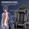 Hiazurm Gaming-Stuhl Gaming Stuhl Chair Gamer Sessel - Ergonomischer Gamer Stuhl (Tragkraft 150 Kg), Gamingstuhl mit Fußstütze Kopfstütze und Lordosenstütz PC Sessel Bild 2