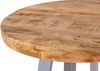 Esszimmertisch rund 90 cm Mangoholz naturfarben silber Adelina 76588226 Bild 5