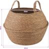 vidaXL Pflanzenkübel mit Griffen Natur Ø 45 x 36 cm 100% Seegras 42012258 Bild 5