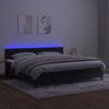 vidaXL Boxspringbett mit Matratze & LED Schwarz 200x200 cm Samt 3134545 Bild 4