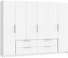 Kleiderschrank >LUANO< (BxHxT: 269,7x210,5x60 cm) in Weiss Bild 1