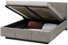 FDM Polsterbett Stauraumbett Bettgestell 90x200, 120x200, 140x200, 160x200, 180x200cm (MADE IN EU - mit hochwertigem Velours Bezug Trinity, Bettrahmen, Bett, Optional mit Matratze bestellbar, mit großen gepolsterten Kopfteil, mit Bettkasten zum aufklap... Bild 2