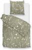 Zo! Home Flanell Bettwäsche 135x200 Yarrow Green Gräser Halme Bild 1
