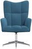 vidaXL Relaxsessel Blau Samt [328127] Bild 3