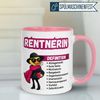 Momentals Tasse Rentnerin – „Definition einer Rentnerin“ – Geschenk Rente Frau, Gratis Versand · Links-&Rechtshänder · Spülmaschinenfest Bild 2