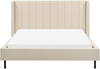 Bett mit Lattenrost VILLETTE 160 x 200 cm Bouclé Beige Bild 5