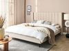 Bett mit Lattenrost VILLETTE 160 x 200 cm Bouclé Beige Bild 3
