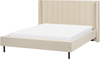 Bett mit Lattenrost VILLETTE 160 x 200 cm Bouclé Beige Bild 4