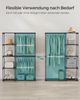 SONGMICS Kleiderschrank offen, freistehende Garderobe, Standregal, Kleiderständer mit Kleiderstangen, Garderobenständer, Ankleidezimmer, Schlafzimmer, 43 x 124 x 182 cm, schwarz RYGDE026B02 Bild 2